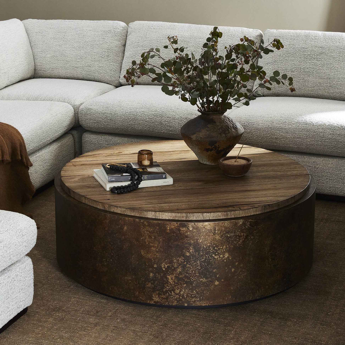Kipp Coffee Table - Burnt Bleached Oak Resawn
