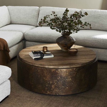 Kipp Coffee Table - Burnt Bleached Oak Resawn