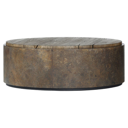 Kipp Coffee Table - Burnt Bleached Oak Resawn