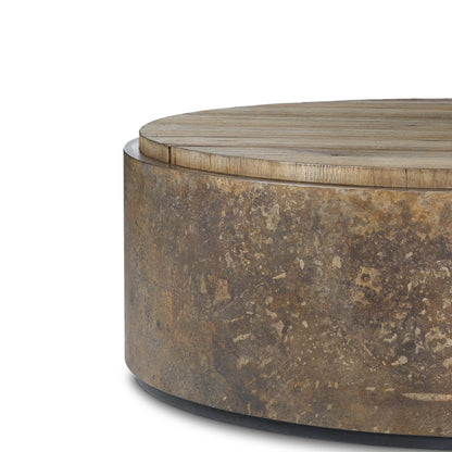 Kipp Coffee Table - Burnt Bleached Oak Resawn