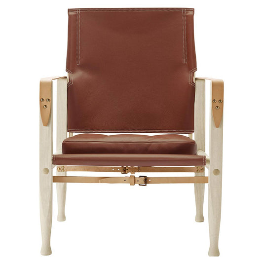 KK47000 Safari Lounge Chair - Leather, Ash White Oil