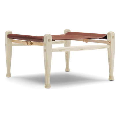 KK97170 Footstool - Leather, Ash White Oil