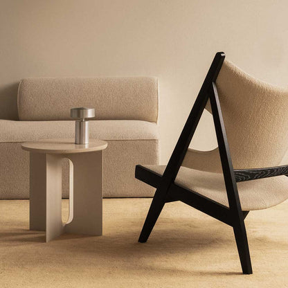 Knitting Lounge Chair - Black Oak, Barnum Boucle