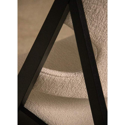 Knitting Lounge Chair - Black Oak, Barnum Boucle