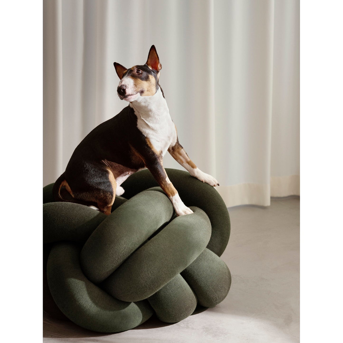 Knot Cushion XL - Forest Green