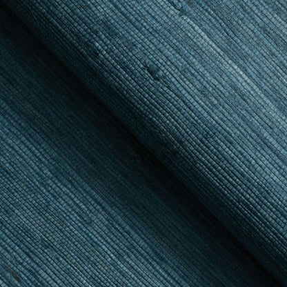 Knotted Jute Grasscloth Wallpaper - Deep Sea Blue