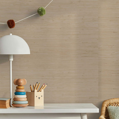 Knotted Jute Grasscloth Wallpaper - Light Natural