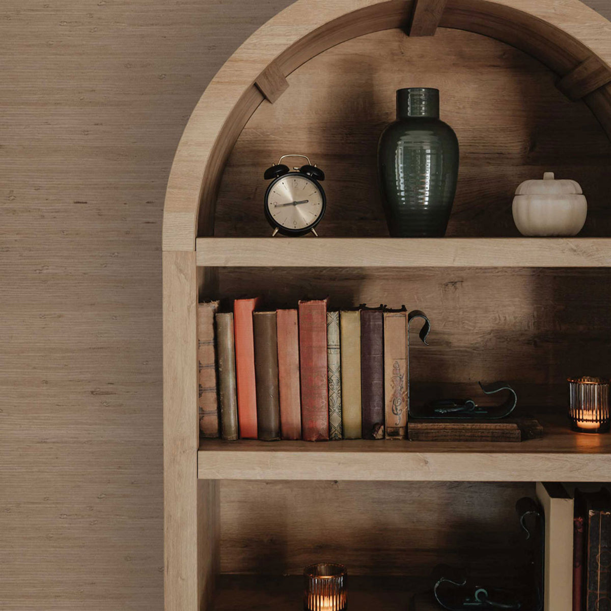 Knotted Jute Grasscloth Wallpaper - Taupe