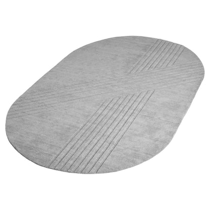 Kyoto Oval Rug - Gray