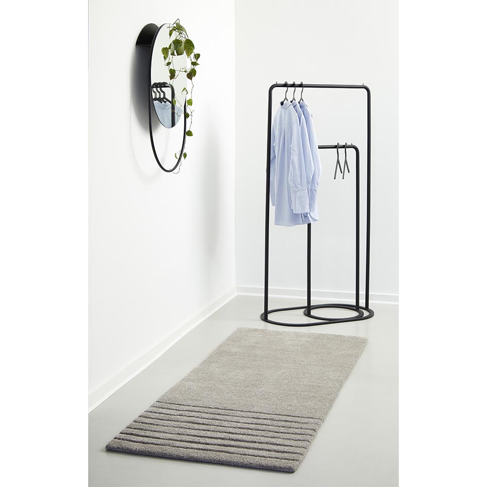 Kyoto Rectangular Rug - 31" x 78", Gray