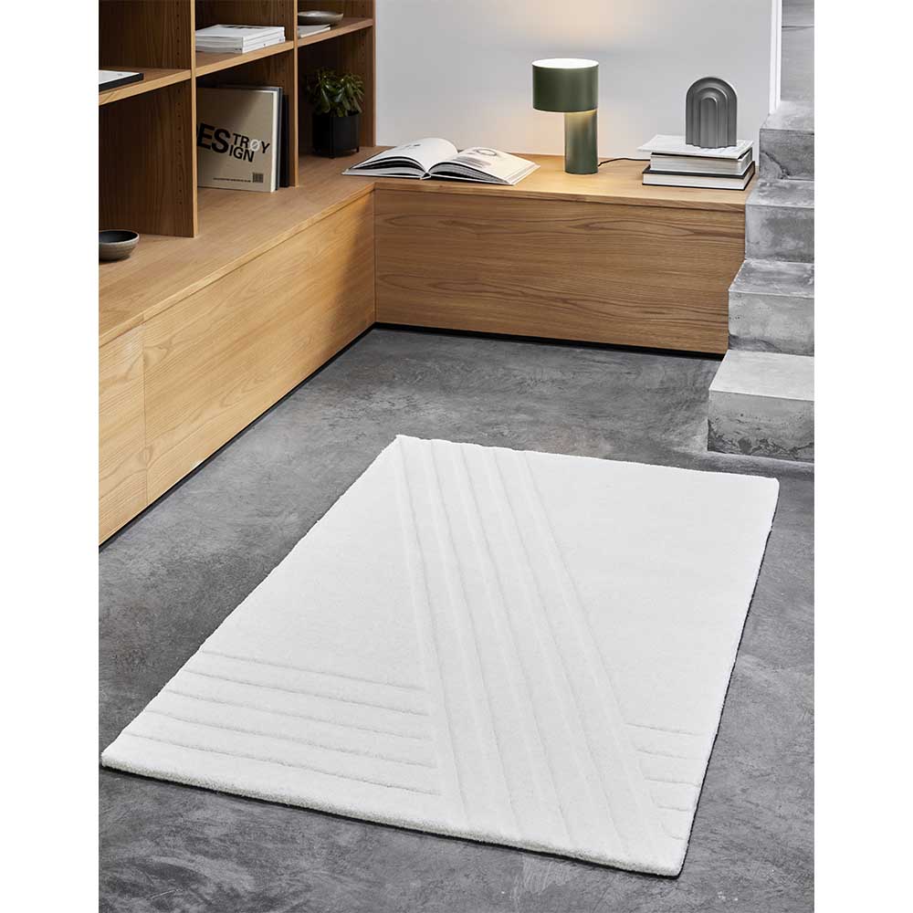 Kyoto Rectangular Rug - 35" x 55", Off White