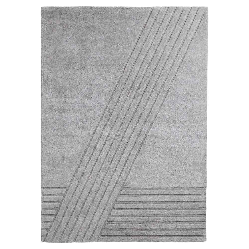 Kyoto Rectangular Rug - 66" x 94", Gray