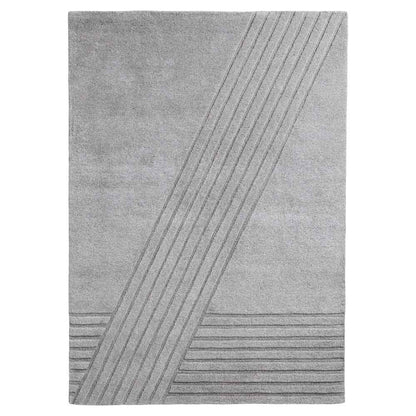 Kyoto Rectangular Rug - 66" x 94", Gray