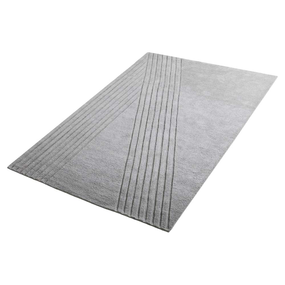 Kyoto Rectangular Rug - 78" x 118", Gray