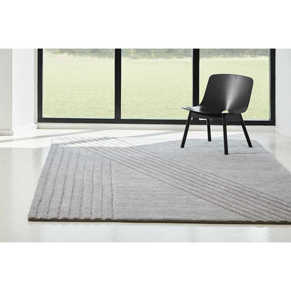 Kyoto Rectangular Rug - 78" x 118", Gray