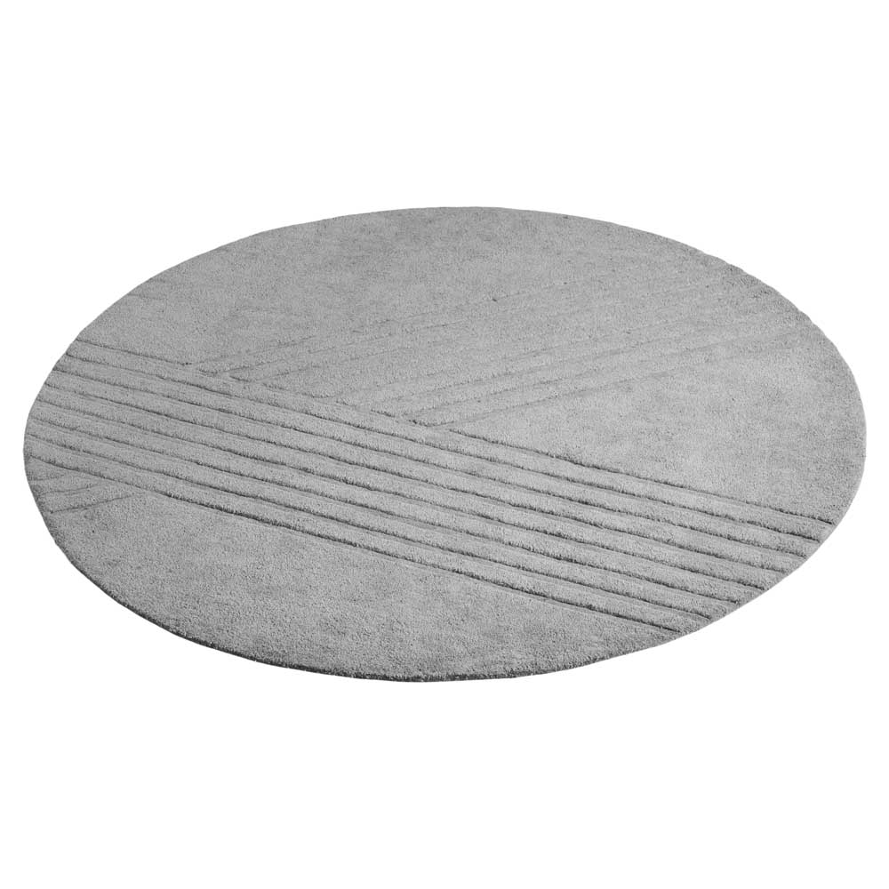 Kyoto Round Rug - 78", Gray