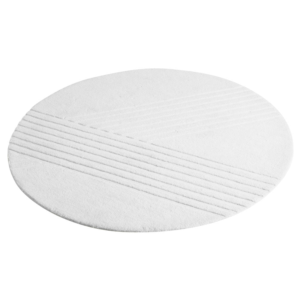 Kyoto Round Rug - 78", Off White