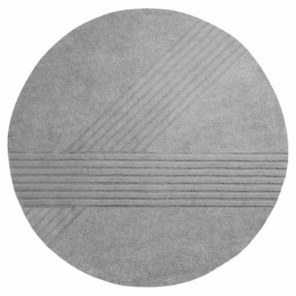 Kyoto Round Rug - 98", Gray