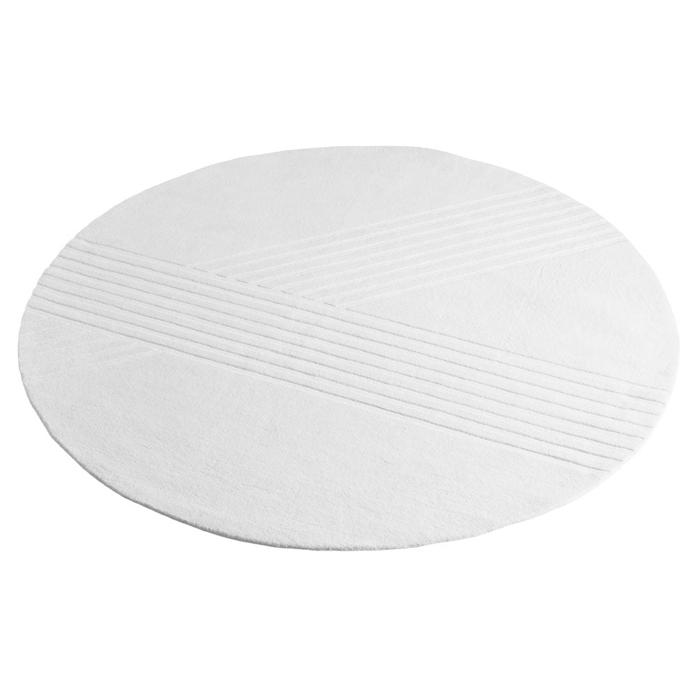 Kyoto Round Rug - 98", Off White