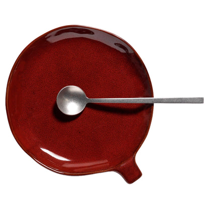 La Mère Venetian Red Handle Plate - Set of 2