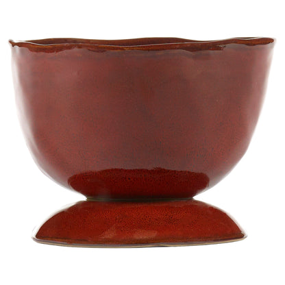 La Mère Venetian Red High Bowl on Foot - Small