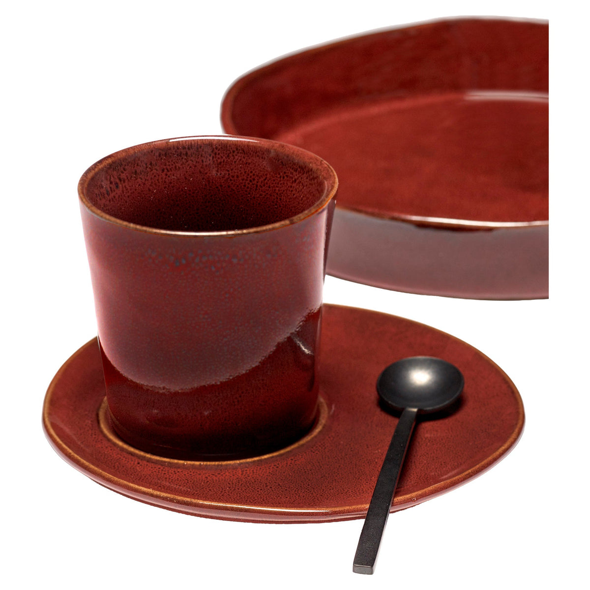 La Mère Venetian Red Saucer - Set of 4