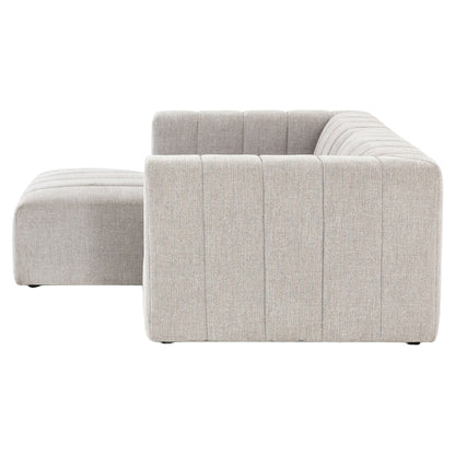 Langham Channeled 2-Piece Sectional - Napa Sandstone - Left Chaise
