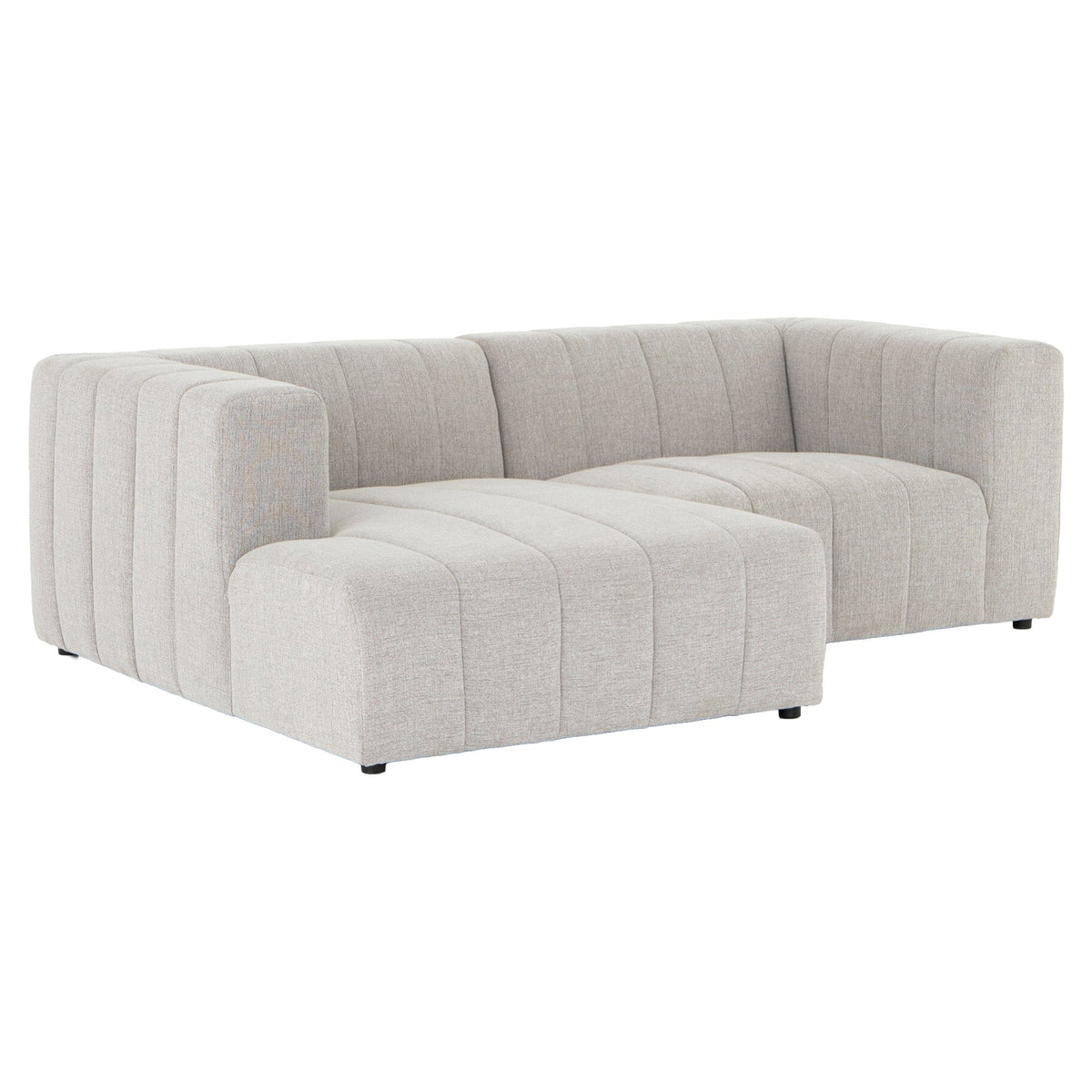 Langham Channeled 2-Piece Sectional - Napa Sandstone - Left Chaise