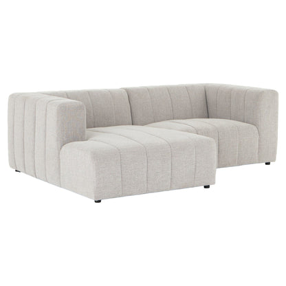 Langham Channeled 2-Piece Sectional - Napa Sandstone - Left Chaise