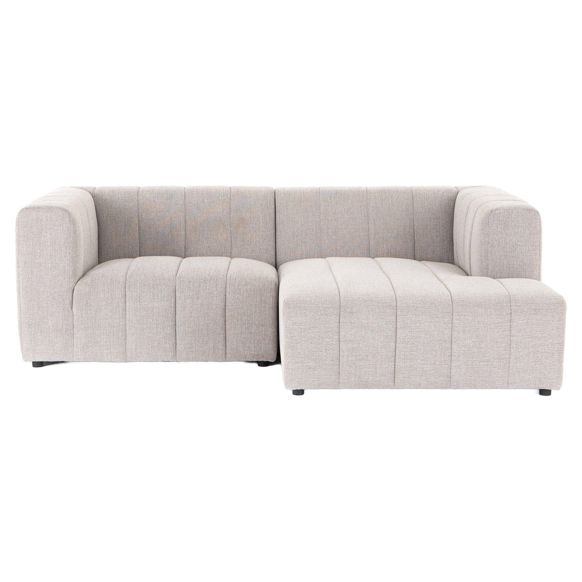 Langham Channeled 2-Piece Sectional - Napa Sandstone - Right Chaise