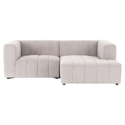 Langham Channeled 2-Piece Sectional - Napa Sandstone - Right Chaise