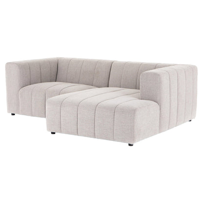 Langham Channeled 2-Piece Sectional - Napa Sandstone - Right Chaise