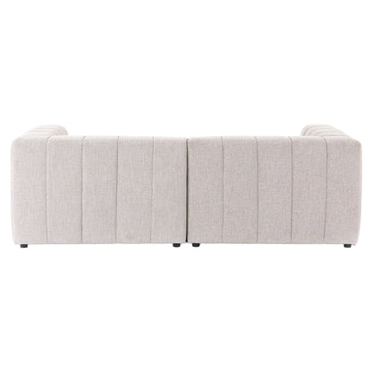 Langham Channeled 2-Piece Sectional - Napa Sandstone - Right Chaise