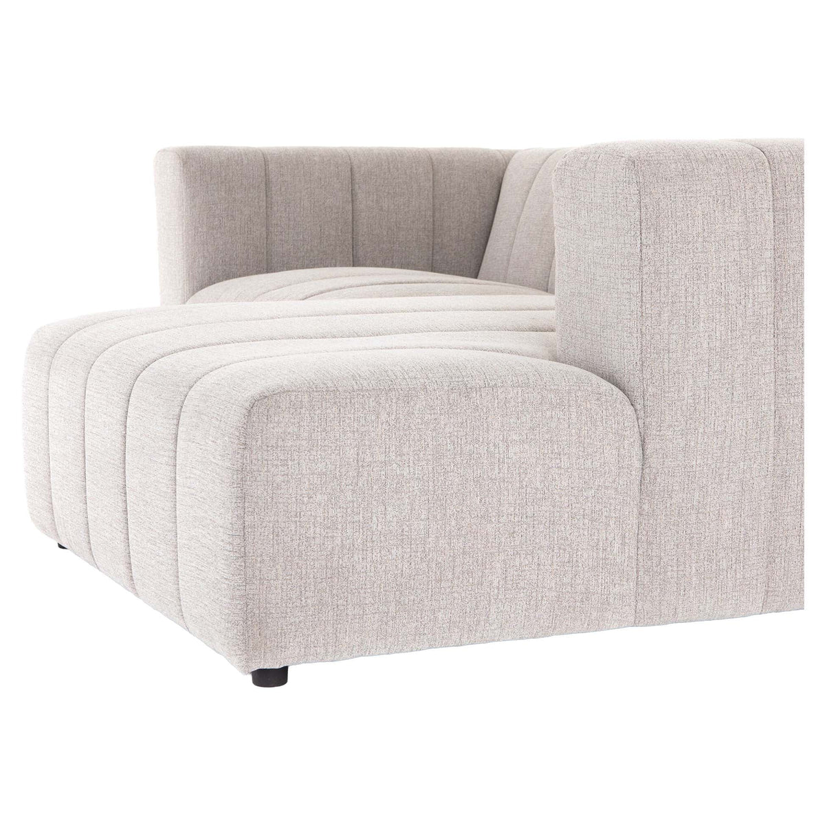 Langham Channeled 2-Piece Sectional - Napa Sandstone - Right Chaise