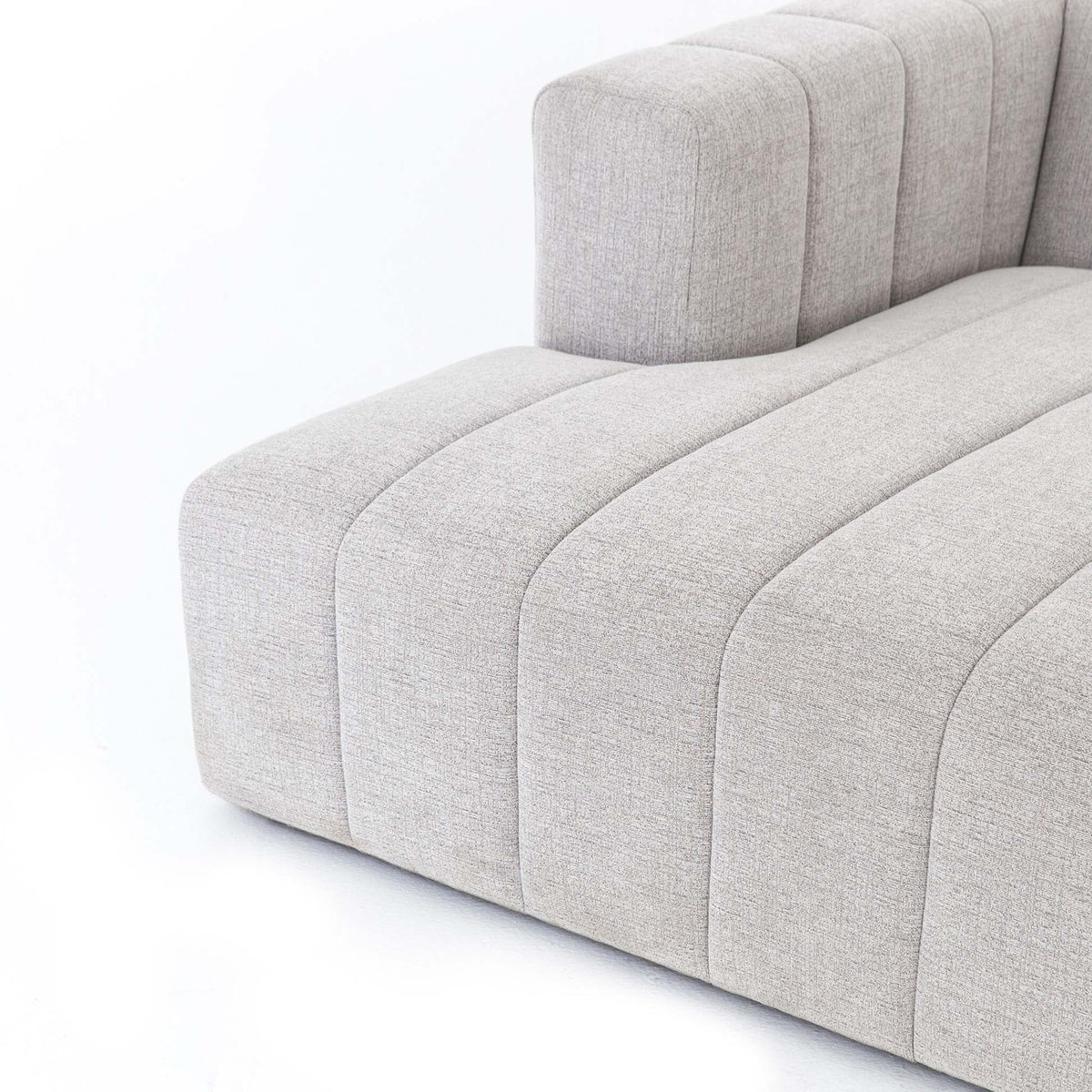 Langham Channeled 3-Piece Sectional - Napa Sandstone - Right Chaise