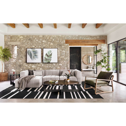 Langham Channeled 3-Piece Sectional - Napa Sandstone - Right Chaise