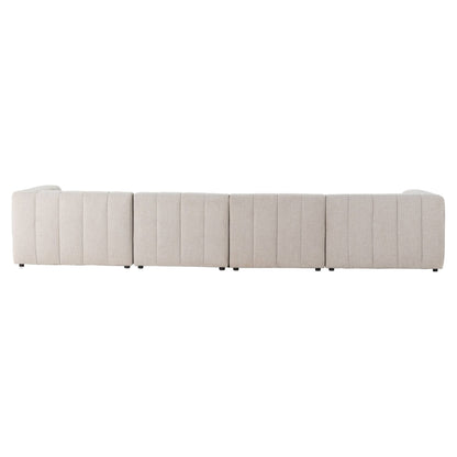 Langham Channeled 5-Piece Sectional - Napa Sandstone