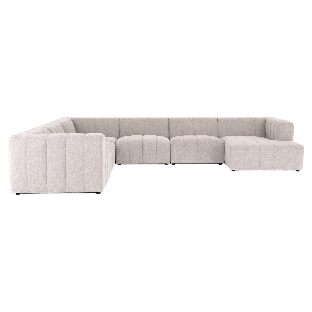 Langham Channeled 6-Piece Sectional - Napa Sandstone