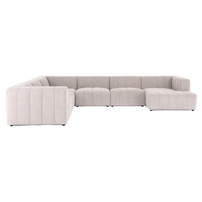 Langham Channeled 6-Piece Sectional - Napa Sandstone