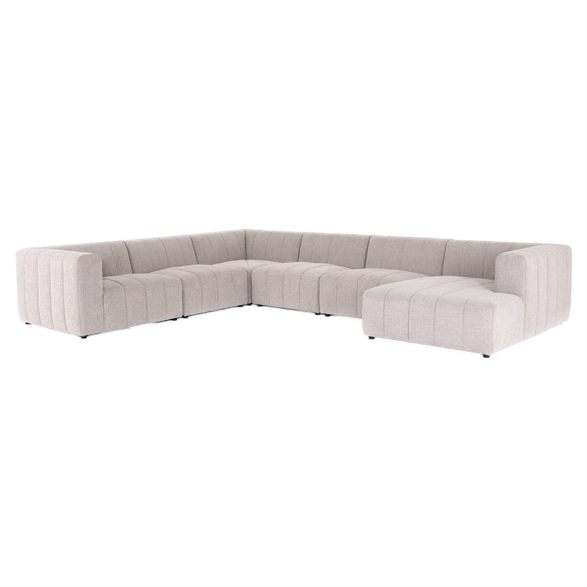 Langham Channeled 6-Piece Sectional - Napa Sandstone