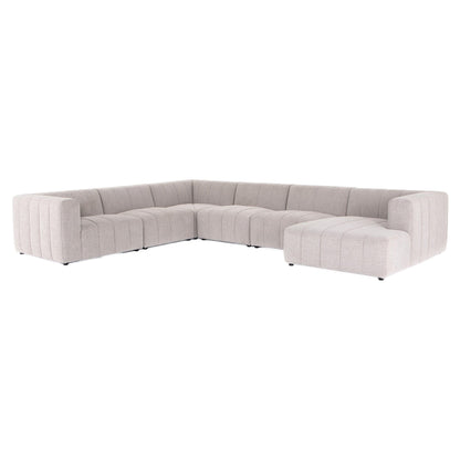 Langham Channeled 6-Piece Sectional - Napa Sandstone