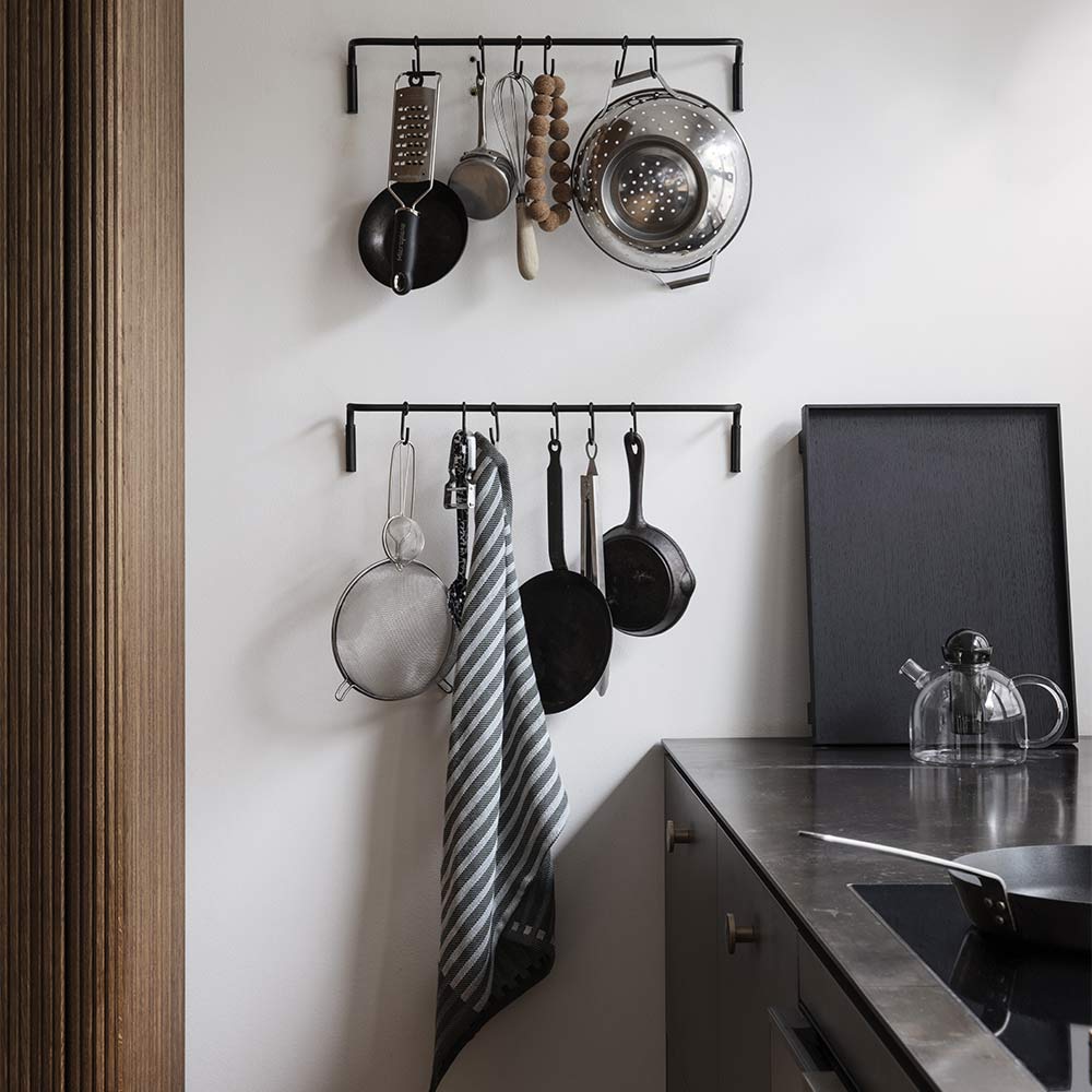 Large Bon Wooden Tray - Black Stained Oak
