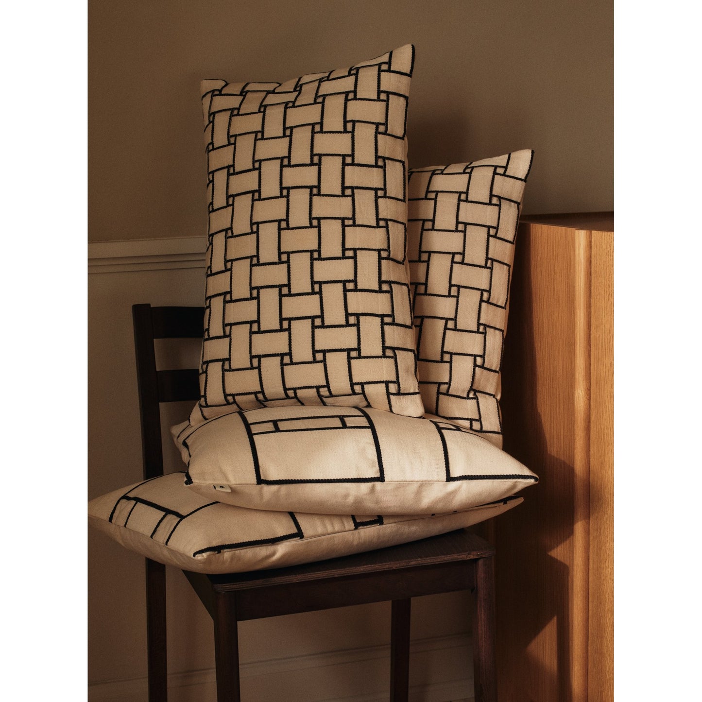 Lattice Square Cushion