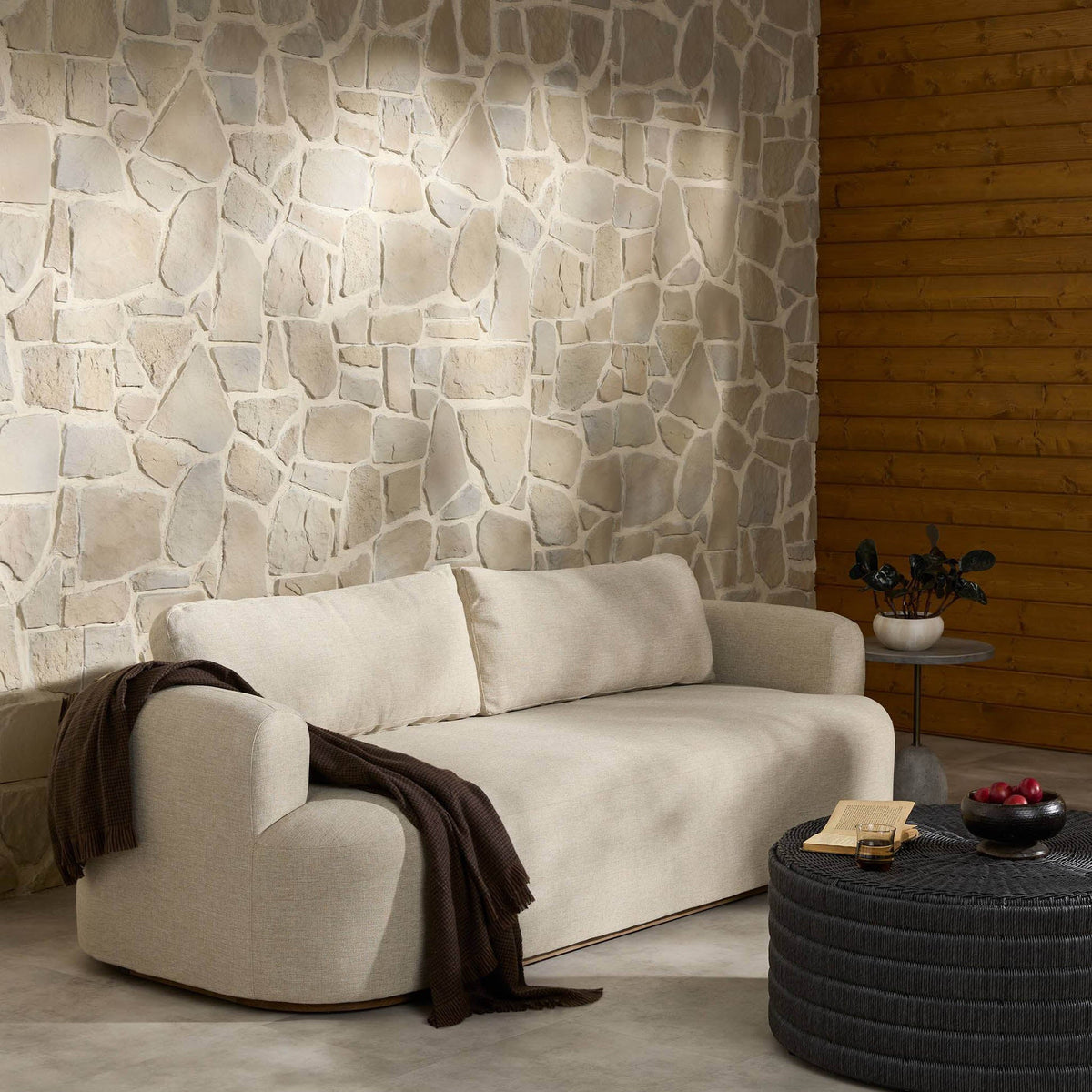 Lavine Outdoor Sofa-94" - Alessi Buff