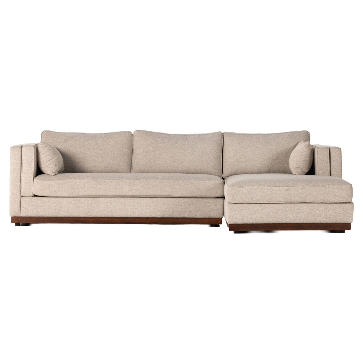 Lawrence 2-Piece Sectional W/ Chaise - Nova Taupe