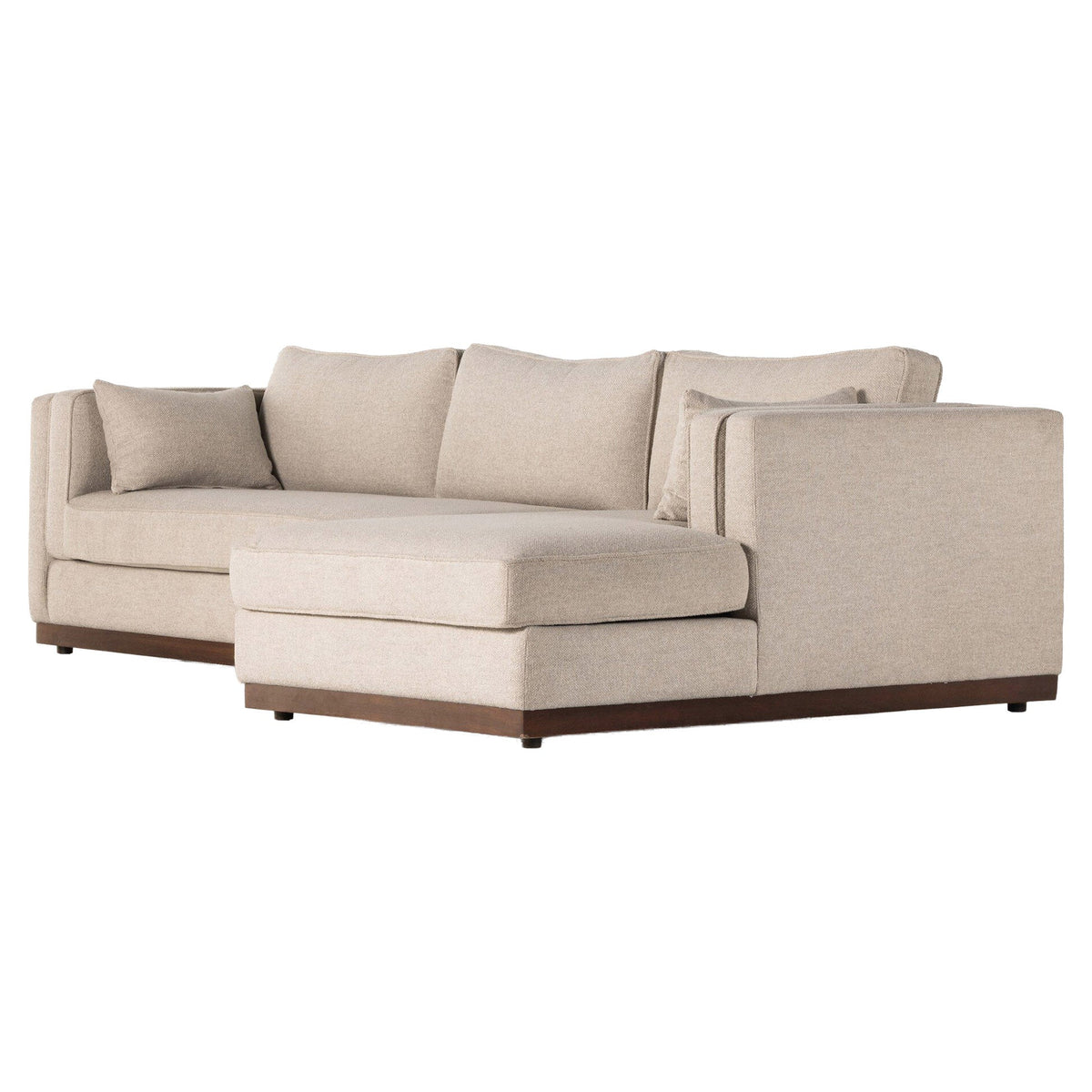 Lawrence 2-Piece Sectional W/ Chaise - Nova Taupe