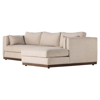 Lawrence 2-Piece Sectional W/ Chaise - Nova Taupe