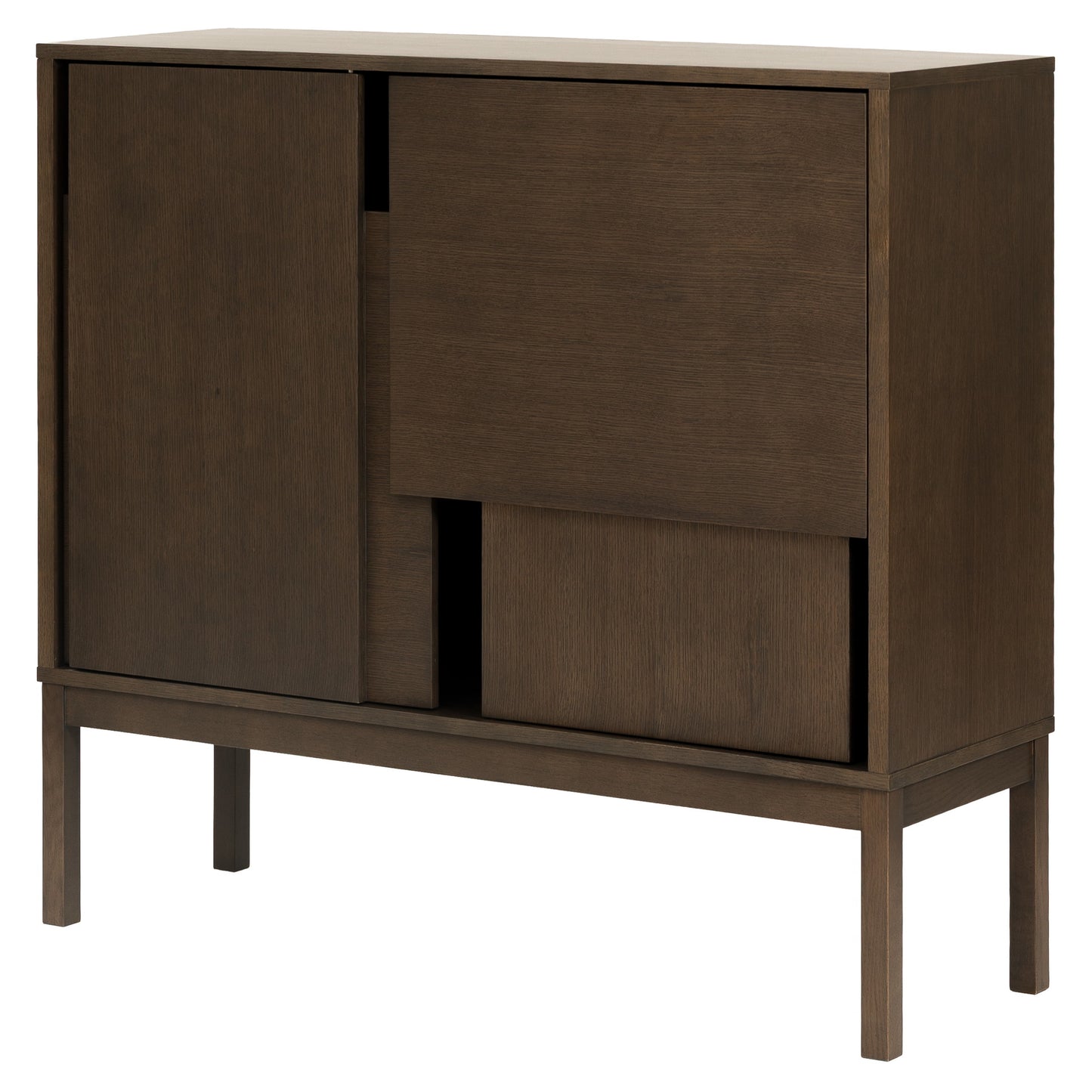 Layer Sideboard With Legs - Dark Oak