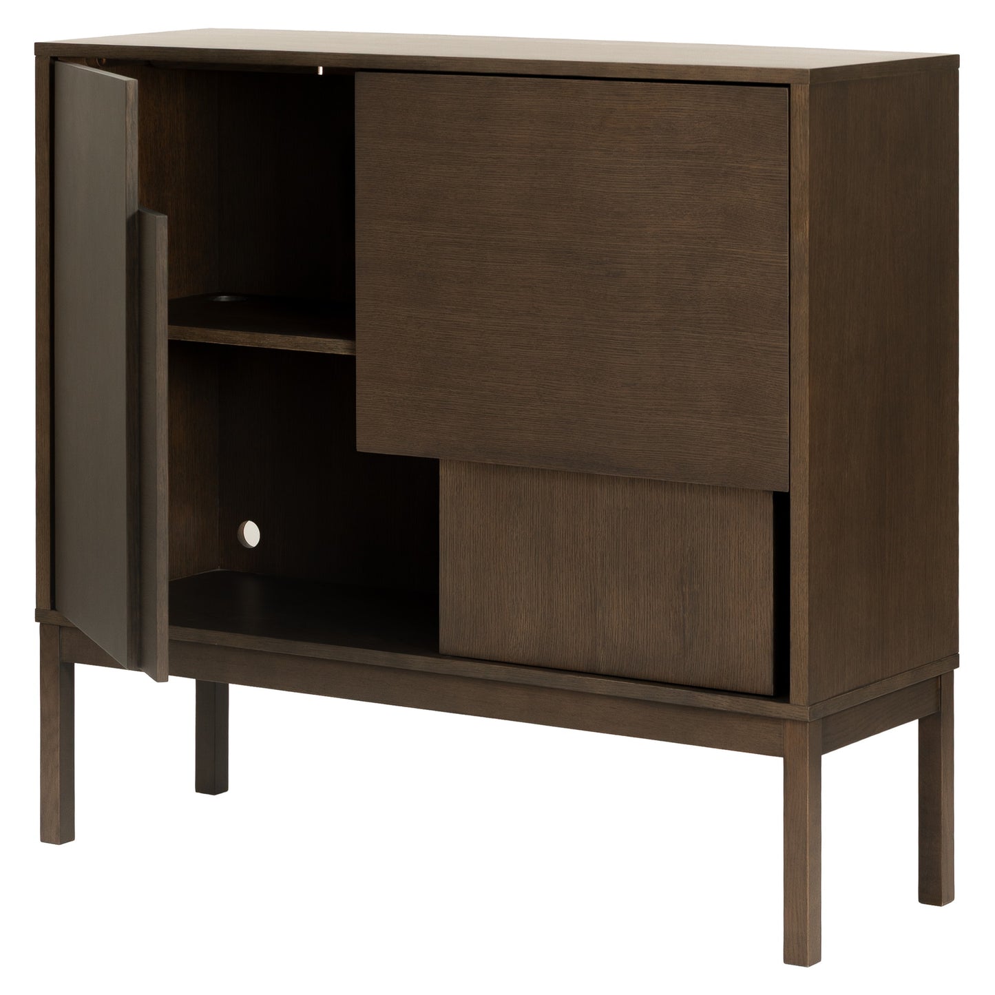 Layer Sideboard With Legs - Dark Oak