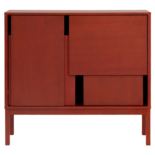 Layer Sideboard With Legs - Red
